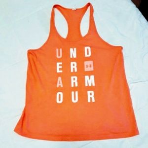 Women's HeatGear® Armour Linear Graphic Racer Tank